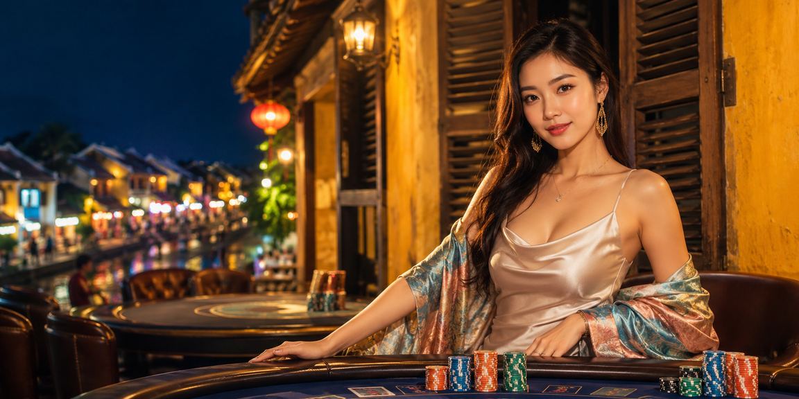 Cảnh cá cược và casino sôi động tại phố cổ Hội An về đêm