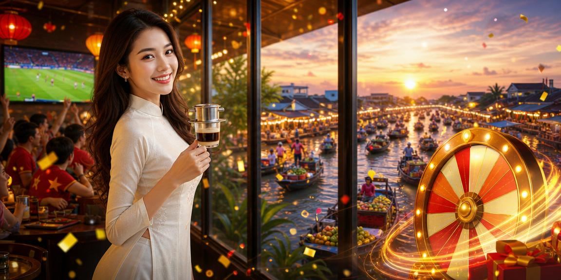Người chơi trẻ theo dõi trận esports tại Hội An cùng ly cà phê